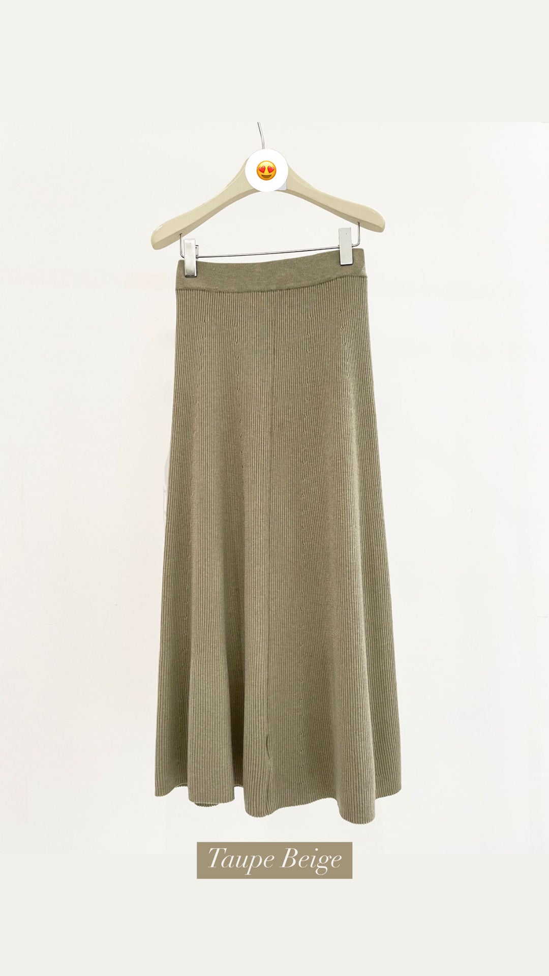 Tao One Tech™ • Zen Lotus Knit Skirt • High Waist • Mid-Length Hip Skirt• Breathable • Non-Itchy • Washable Wool Acrylic Blend