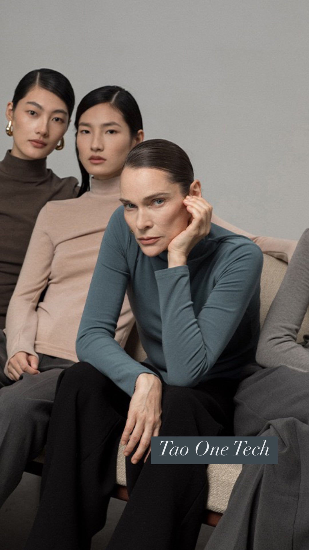 Tao One Tech™ • Zen Half Turtleneck Sweater • Soothing Washable Cotton Viscose Wool Knit • Breathable Thermal Qi Layering