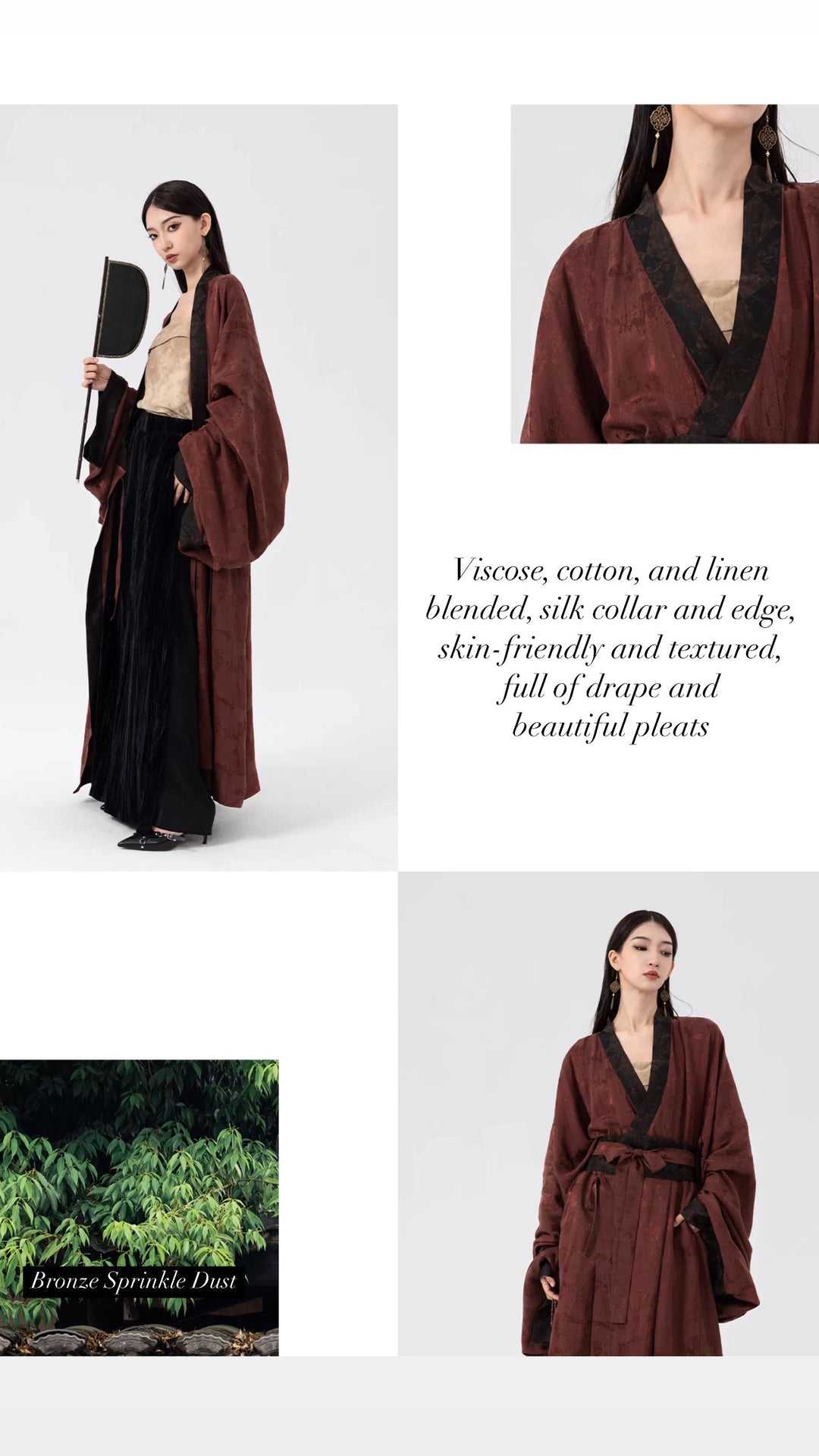 Tao One Tech™ • Long Zen Kimono Robe Jacket • Warring States Robe • Flowy Water Sleeves • Silky, Warm, Breathable • Limited Edition