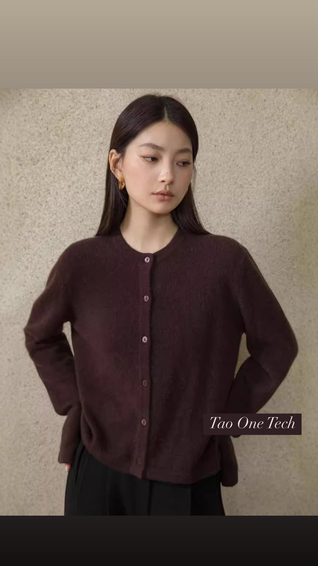 Tao One Tech™ • Zen Wool Cardigan Sweater • Breathable • Cozy Warmth • High Quality Wool