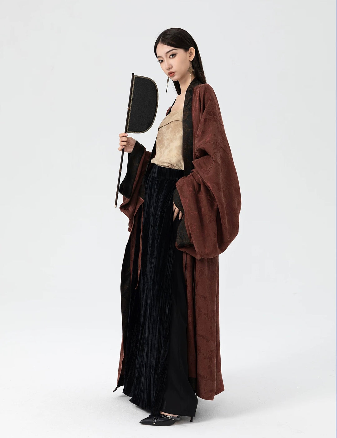 Tao One Tech™ • Long Zen Kimono Robe Jacket • Warring States Robe • Flowy Water Sleeves • Silky, Warm, Breathable • Limited Edition