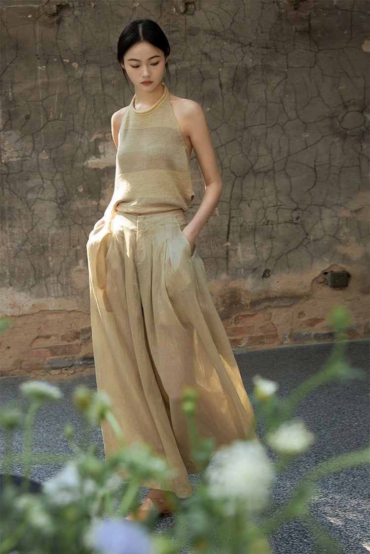 Tao One Tech™ • Tea Dance Pants • Heaven’s Silk Linen • Flowy