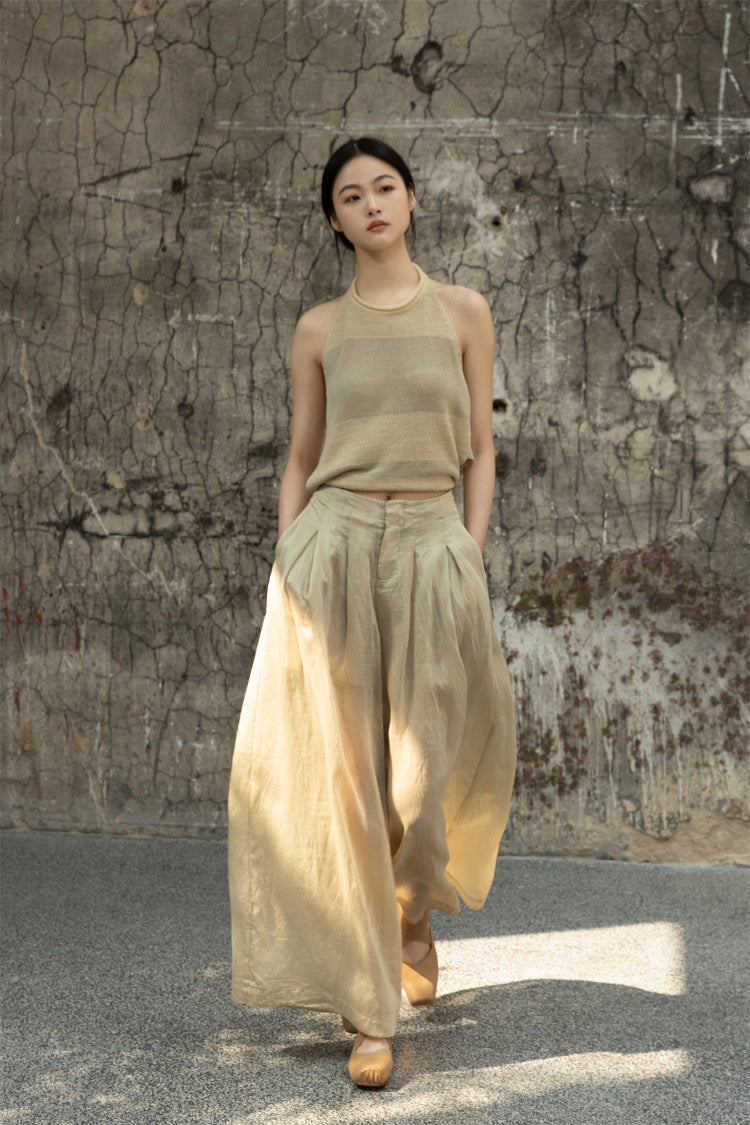 Tao One Tech™ • Tea Dance Pants • Heaven’s Silk Linen • Flowy