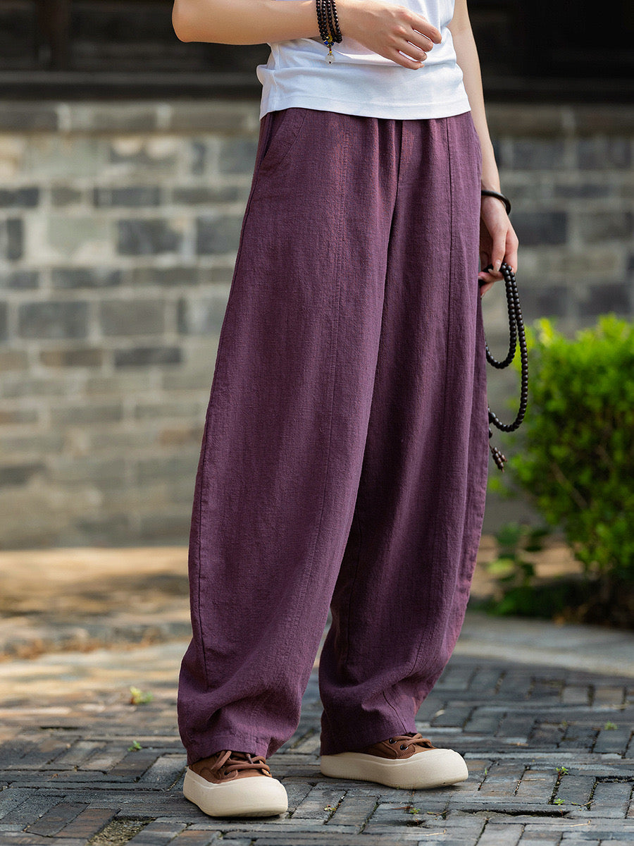 Tao One Tech™ • Zen Knickerbocker Pants • Straight Leg • Center Design • Gongfu Pants • Tech Pockets • Ramie Cotton • Gender Neutral