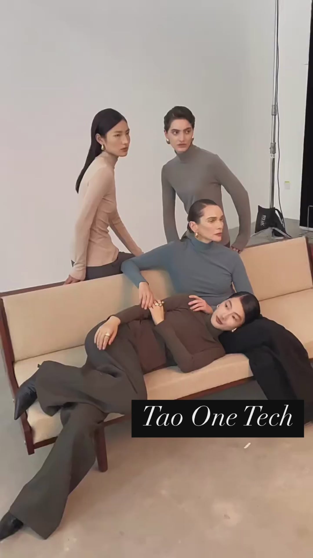 Tao One Tech™ • Zen Half Turtleneck Sweater • Soothing Washable Cotton Viscose Wool Knit • Breathable Thermal Qi Layering